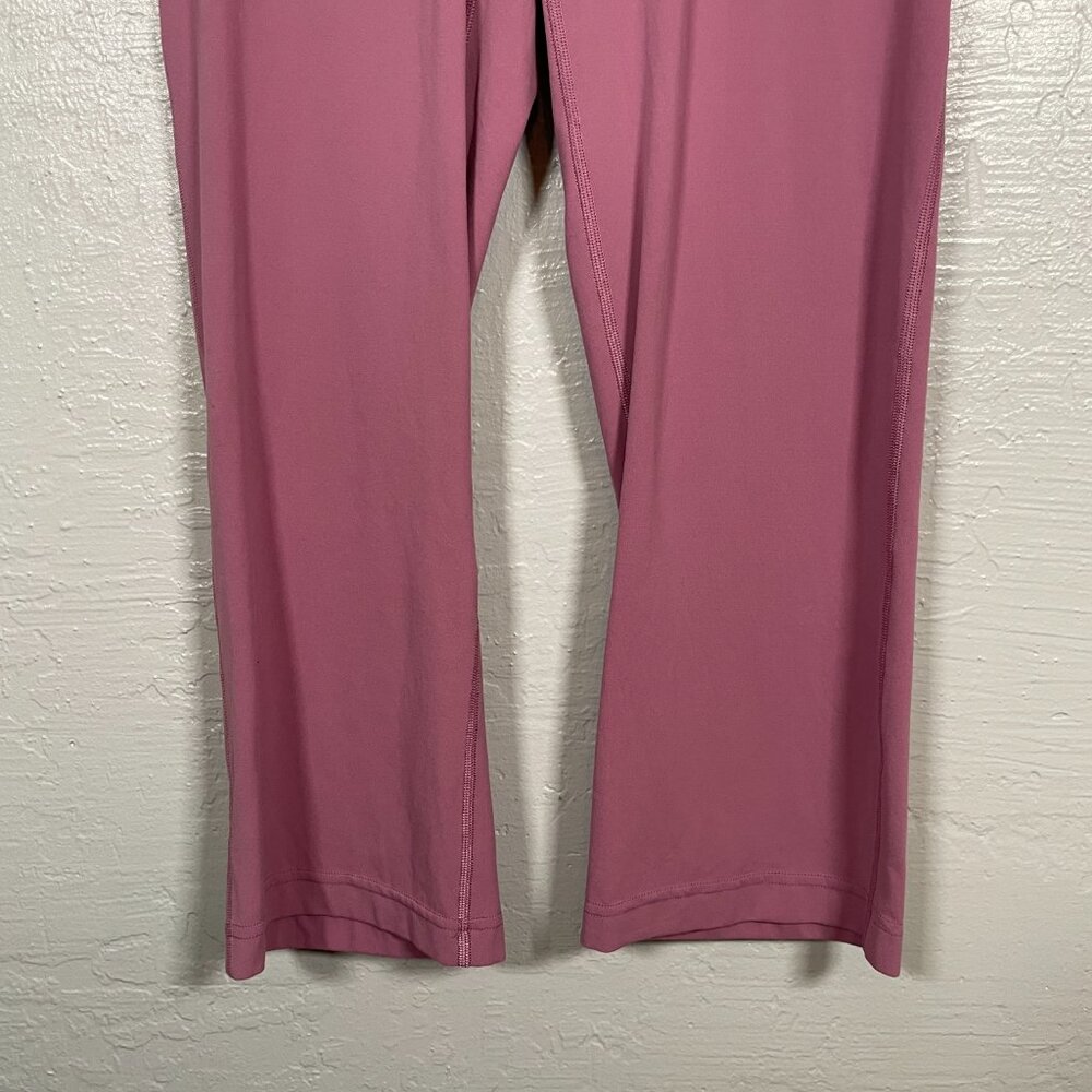 Lululemon Women 8 Pink Dark Oxide Groove Super High Rise Crop 23" Nulu Pocket - Picture 2 of 9